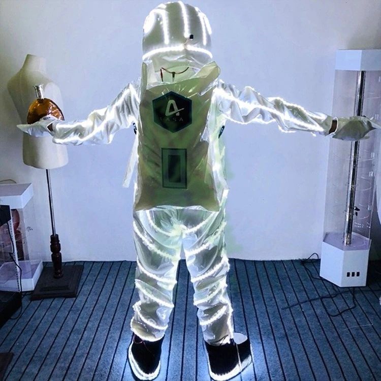 Bar LED luminous astronaut clothing space suit KTV nightclub wine clothing stage atmosphere performance clothing