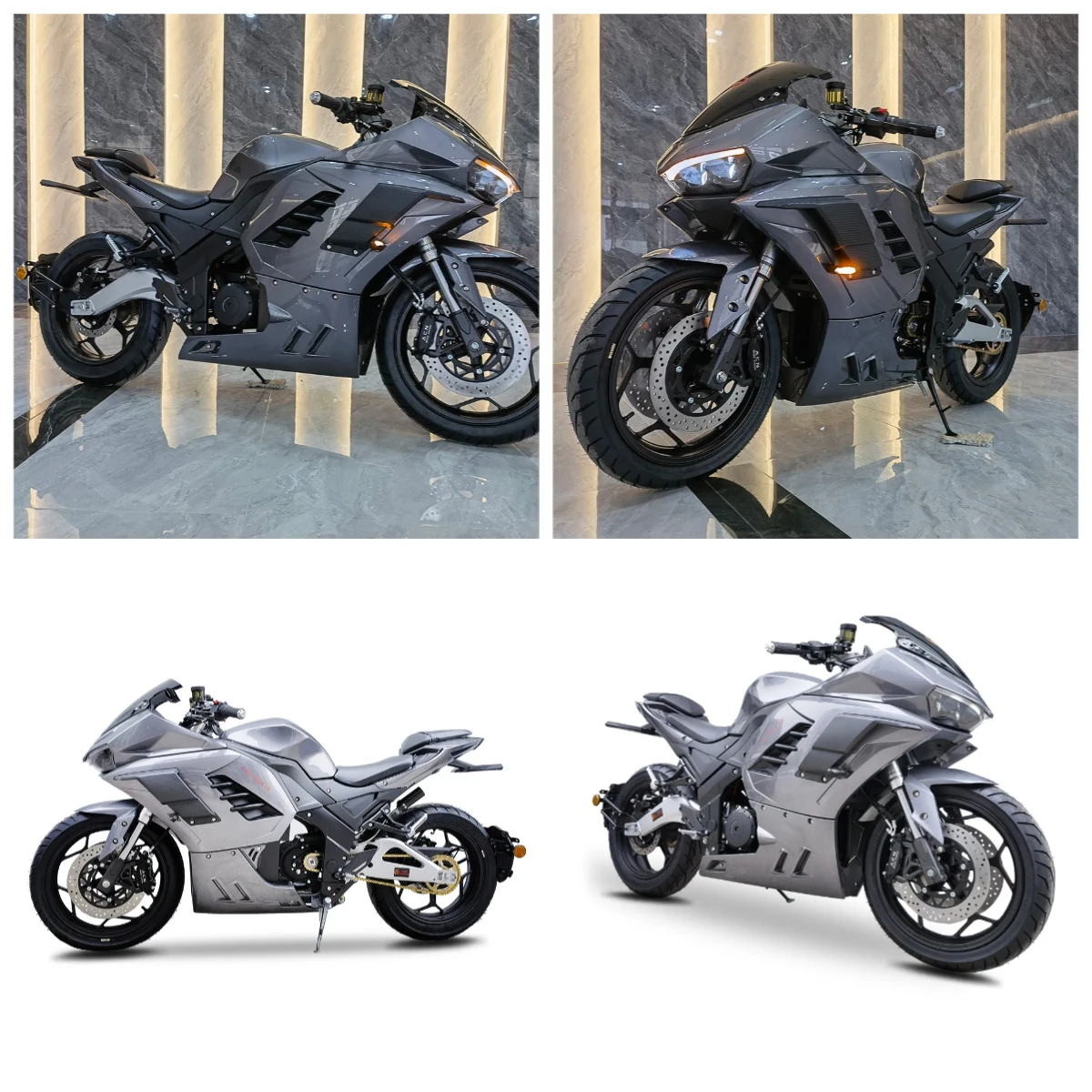 

STLF Luyuan Motorcycle 4000W Chain Motor Reach 130KM/H Fast Speed Electric Scooter Motorcycle With 72V Lithium