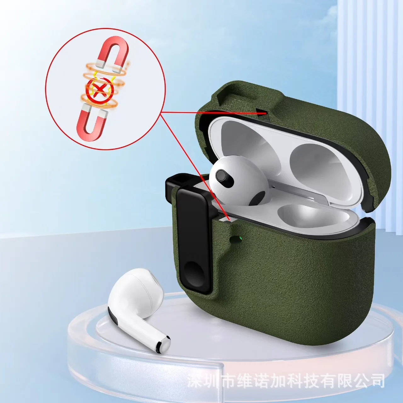Shockproof AirPods 4 Case with Locking Lid – Compatible with AirPods 3 & AirPods Pro 2
