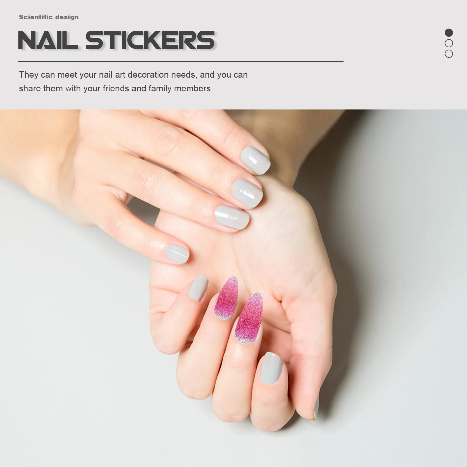 5 Sheets Fashionable Nail Art Stickers Ultra Thin Easy Peel Stick Nail Polish Decals for Wedding Dating Salon Home Manicure Full