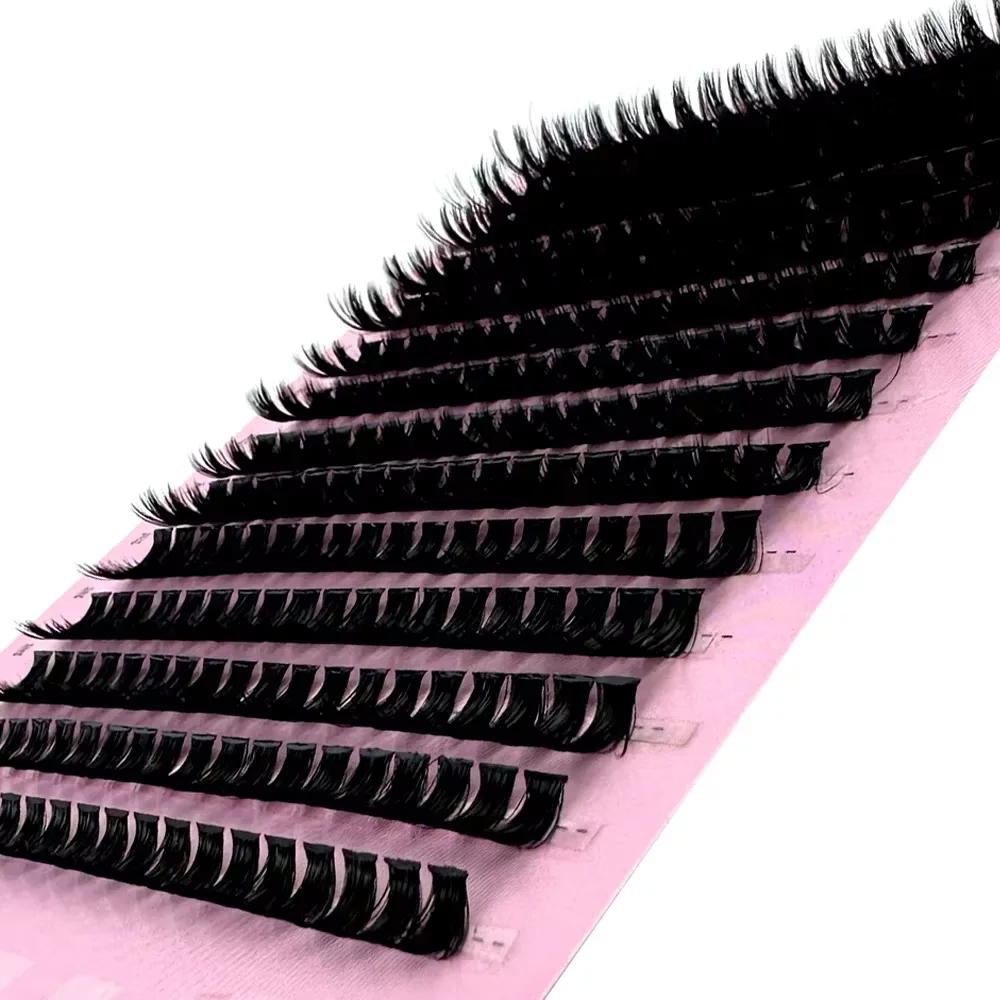 Cluster-Wimpernverlängerung 160/266 Bündel 10D/80D Natürlicher Stil Einzelwimpern Handgefertigte Wimpernbündel 3D Nerz-Wimpern
