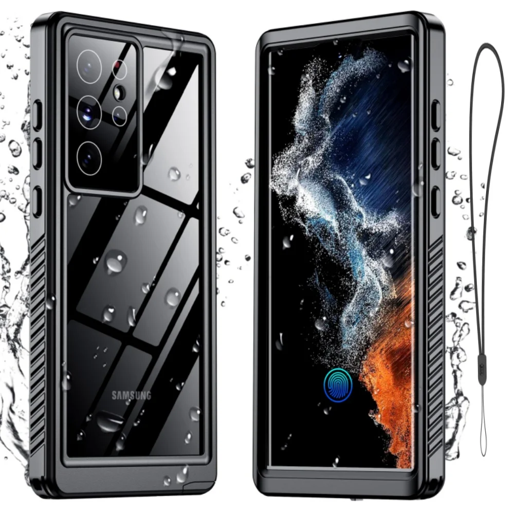 

IP68 fully enclosed waterproof solid-color phone case, suitable for Samsung S26 ULTRA/S25/S24FE/S23 shockproof protective cover,