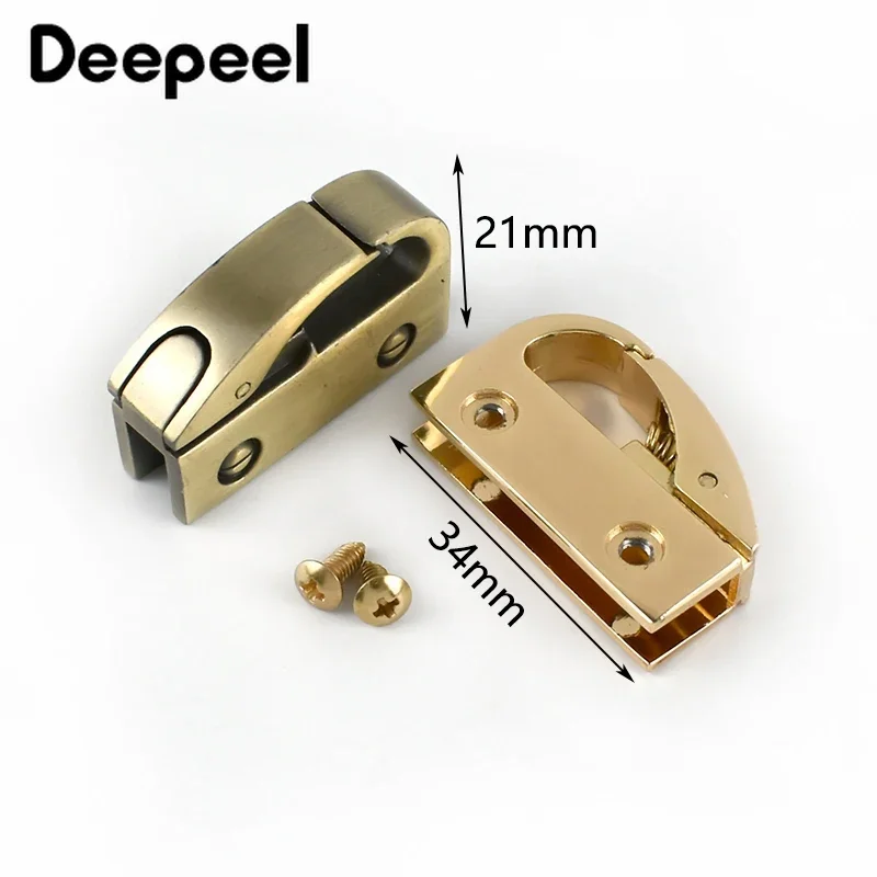 4/10Pcs Metal Clip Buckles Handbag Cap Clasp Screw Bag Side Handles Chain Hook Connector Bags Hanger Hardware Accessories KY864