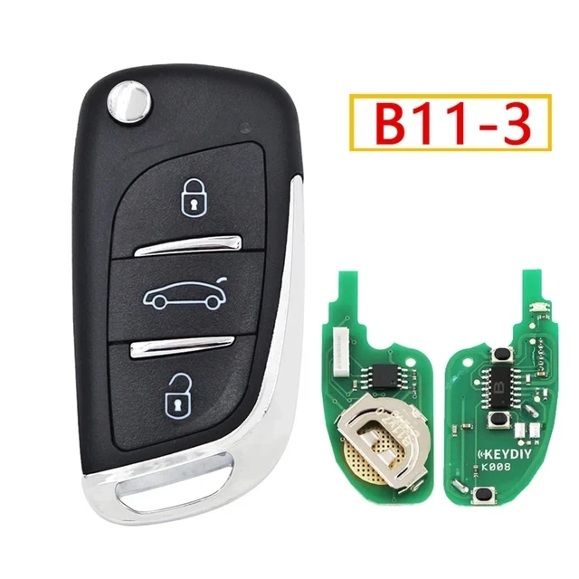

5 шт. Keydiy B11-2/3 проводной универсальный дистанционный ключ 2/3 кнопки автомобильный пульт дистанционного управления для KD200 KD900 KD900 + URG200 KD-X2 Mini KD автомобильный ключ