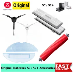 Original Roborock S7 Accessory Mop Washable Filter Side Brush Dust Bag Roll Main Brush for S7+ Robot Vacuum Cleaner Spare Parts