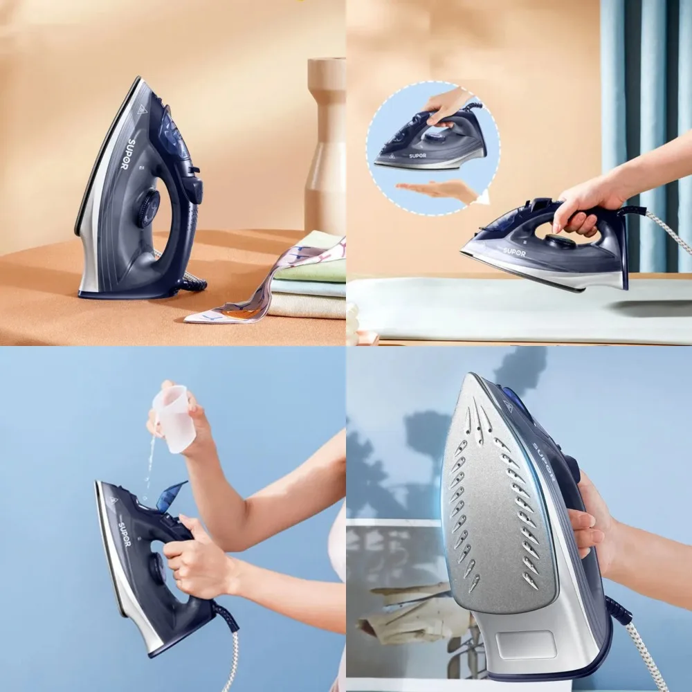 

Efficient 1800W High-power Compact Handheld Iron with Gentle Anti Drip Design - Small Size, High-power - 220ml Water Tank - Effe