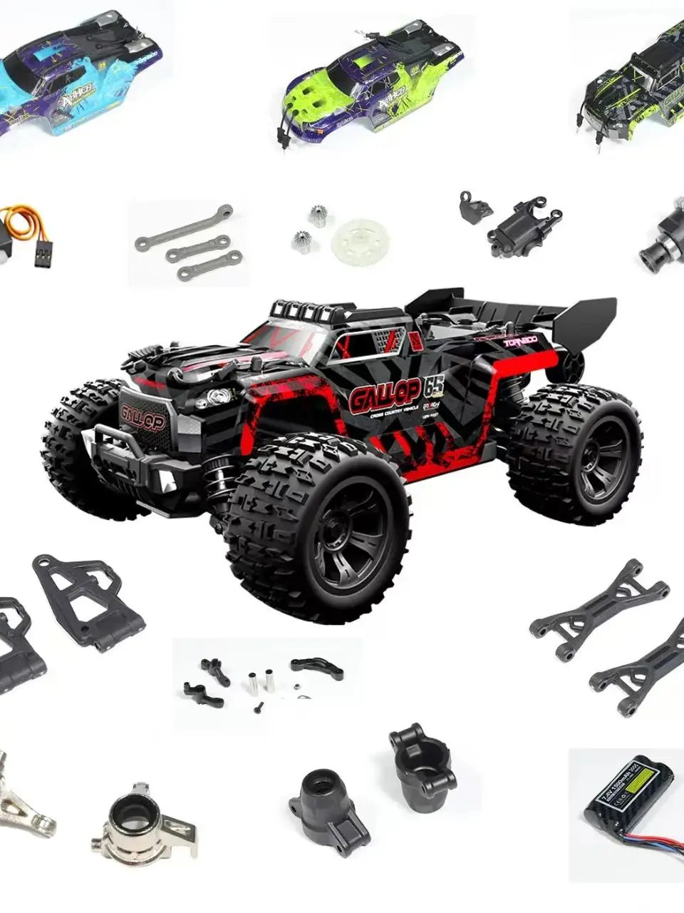 

SCY18 series RC18101 18102 remote control car original factory accessories brushless upgrade parts 8015 8016 8046