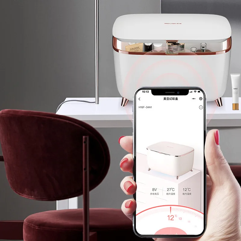 

Новый 9л домашний холодильник для общежития и красоты, удобная бесшумная маска, косметика, небольшой холодильник с Bluetooth