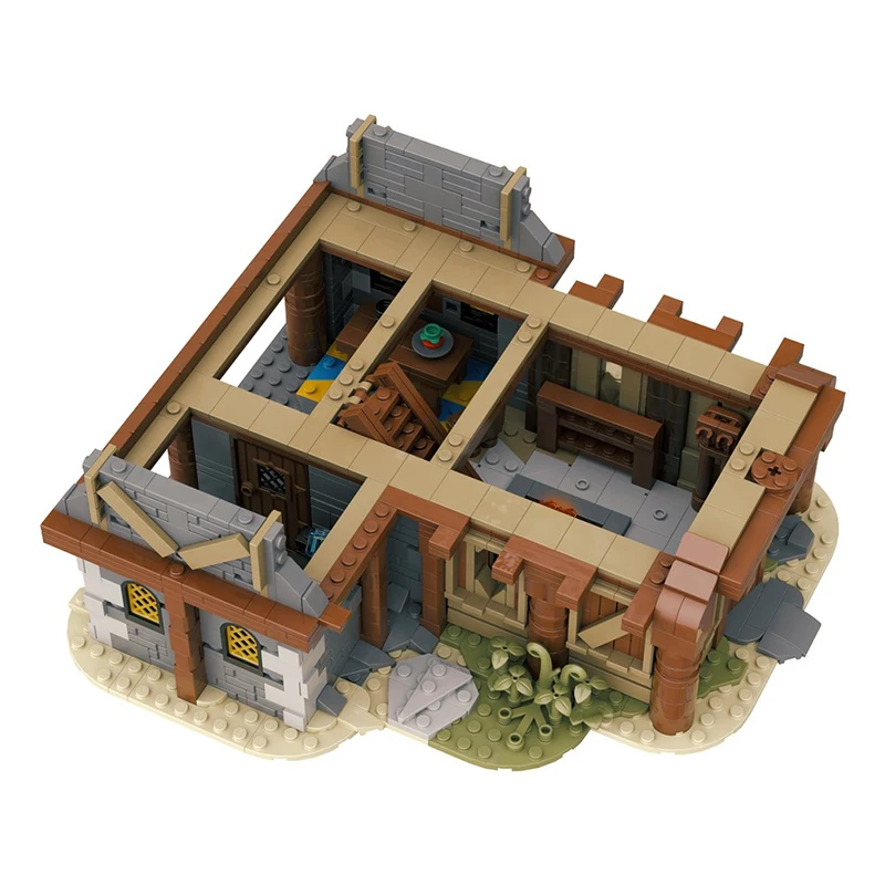 2772-teiliges Konstruktionsset Whiterun Breezehome Haus MOC Anpassbares Modulares Baustein-Design-Modell DIY Urlaubsspielzeug Geschenke
