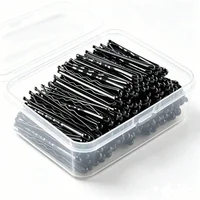 Classic Black Bobby Pins Set, T-Shape Design,Wave Styling Hair Clips For Women, Professional Daily Basic Hairpins & Accessories - Image 6