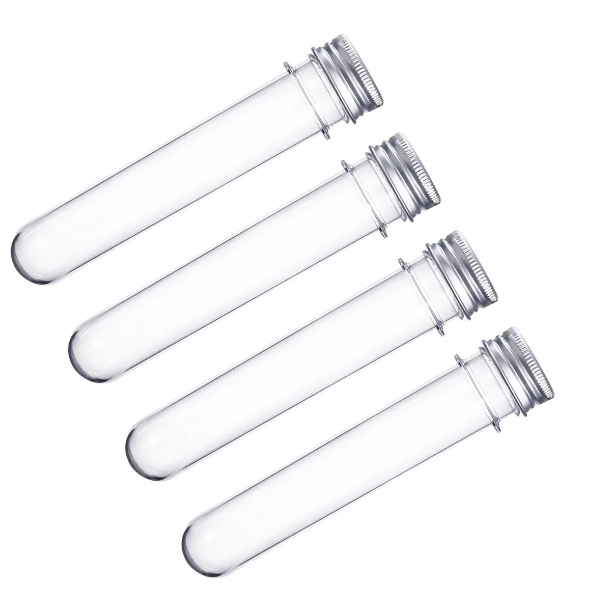 Tappi per provette trasparenti da 6 pezzi 40 ml Design preciso Durevole Lunga durata Portatile Leggero Facile da pulire Uso multiuso
