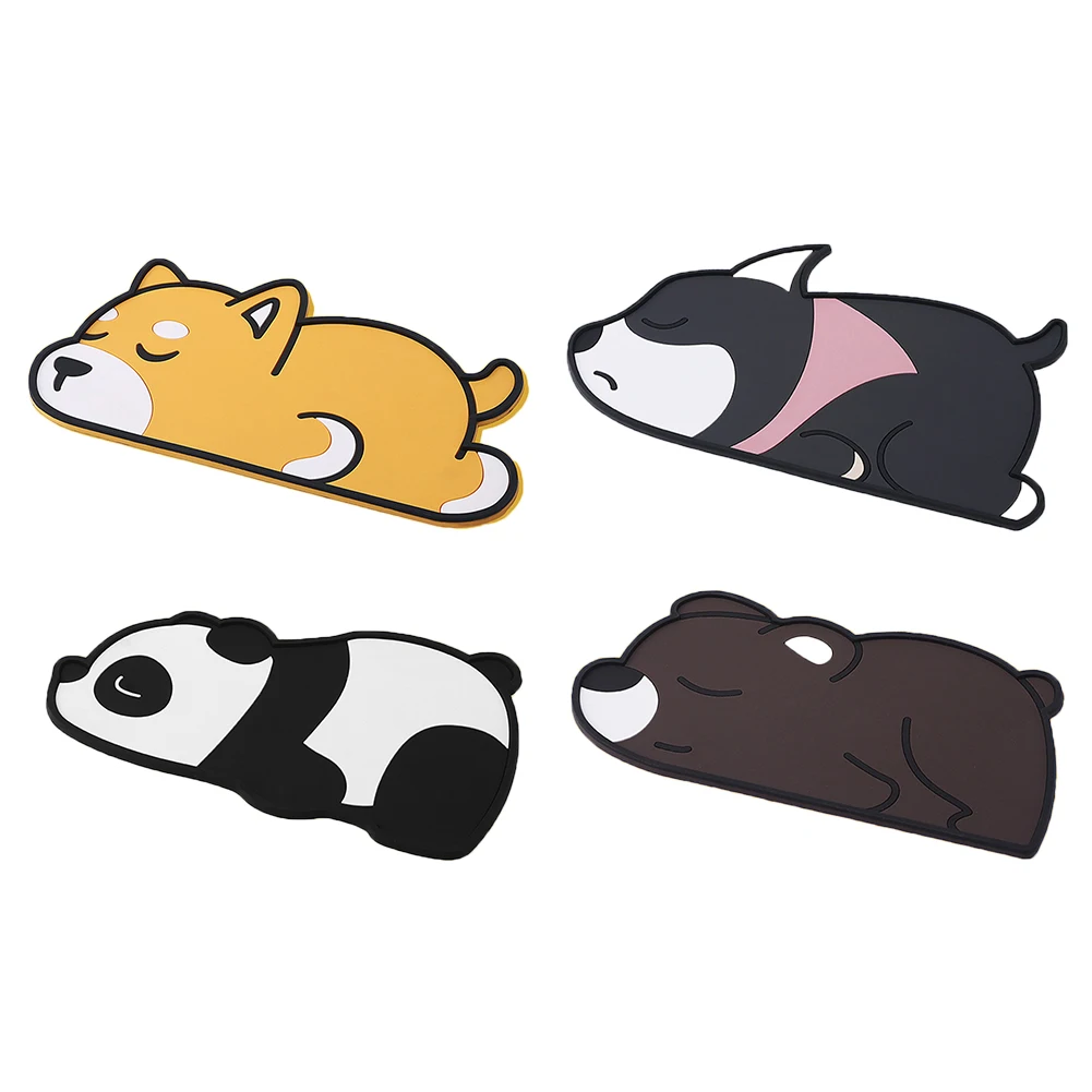 Cartoon Dashboard Non-Slip Phone Pad PVC Mat Heat-Resistant Washable Anti-skid Pad for Phone Key Card Holder Car Anti-Skid Mat