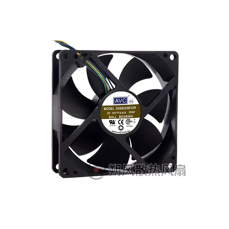for Original AVC DS09225B12H 12V 0.41A 92mm Double Ball Bearing Cooling Fan 4 Wire PWM Temperature Control