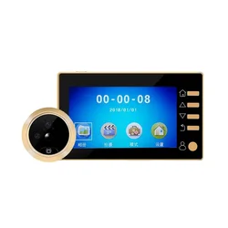 Pantalla Q10 para seguridad del hogar, timbre con vídeo inteligente, detección de visor wifi, 4,3 pulgadas, batería de litio de 3,7 V y 1800MA