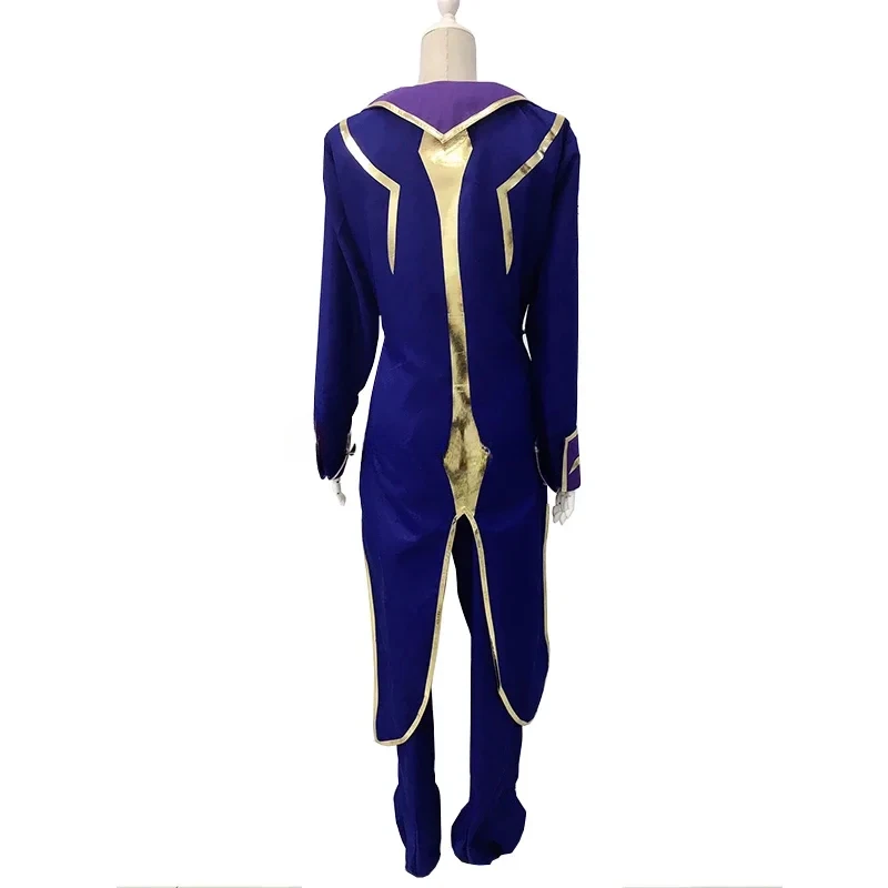 Code Geass Anime Lelouch da Rebelião R2 Cosplay Fantasia, Roupa Zero, Peruca, Sapatos, Halloween, Festa de Carnaval