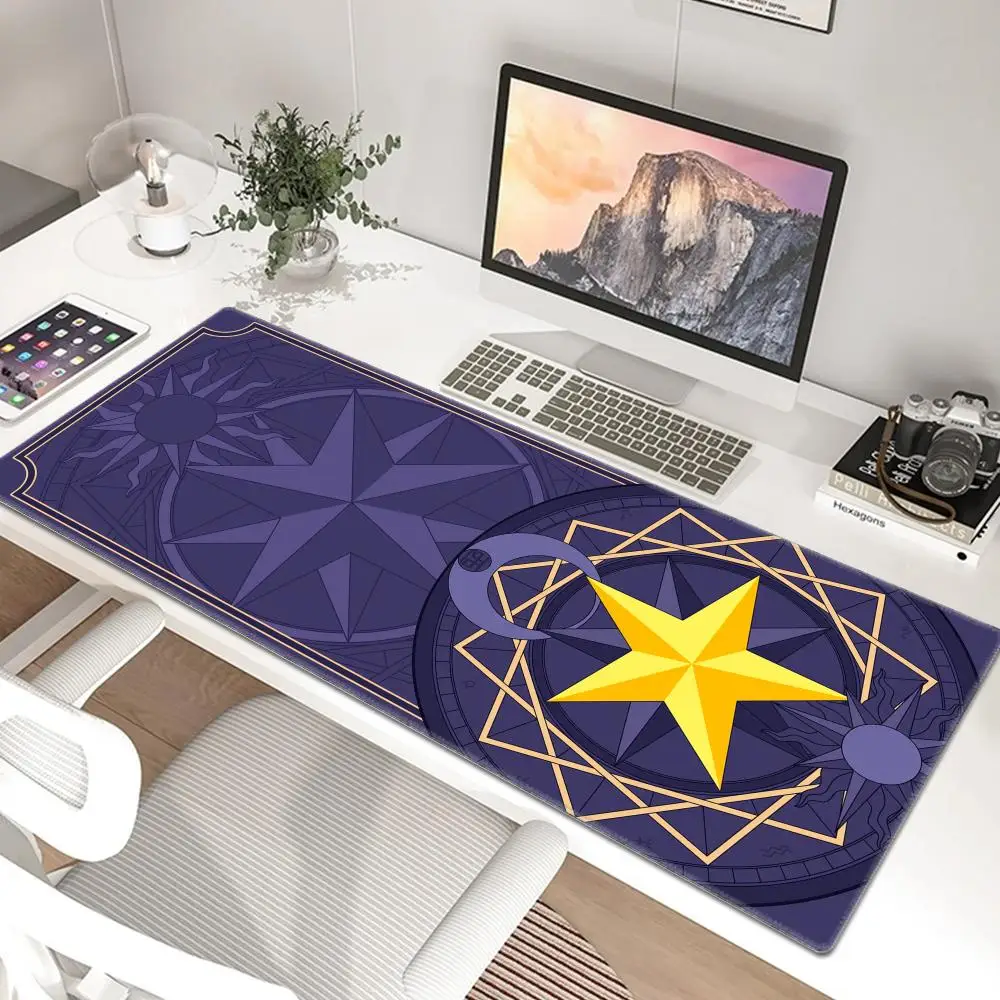 Pink Sakura Card Captor Mouse Pad Gaming Accessories Desk Mats Kawaii Keyboard Mousepad Gamer Extended Pad Mouse Pads Table Mat