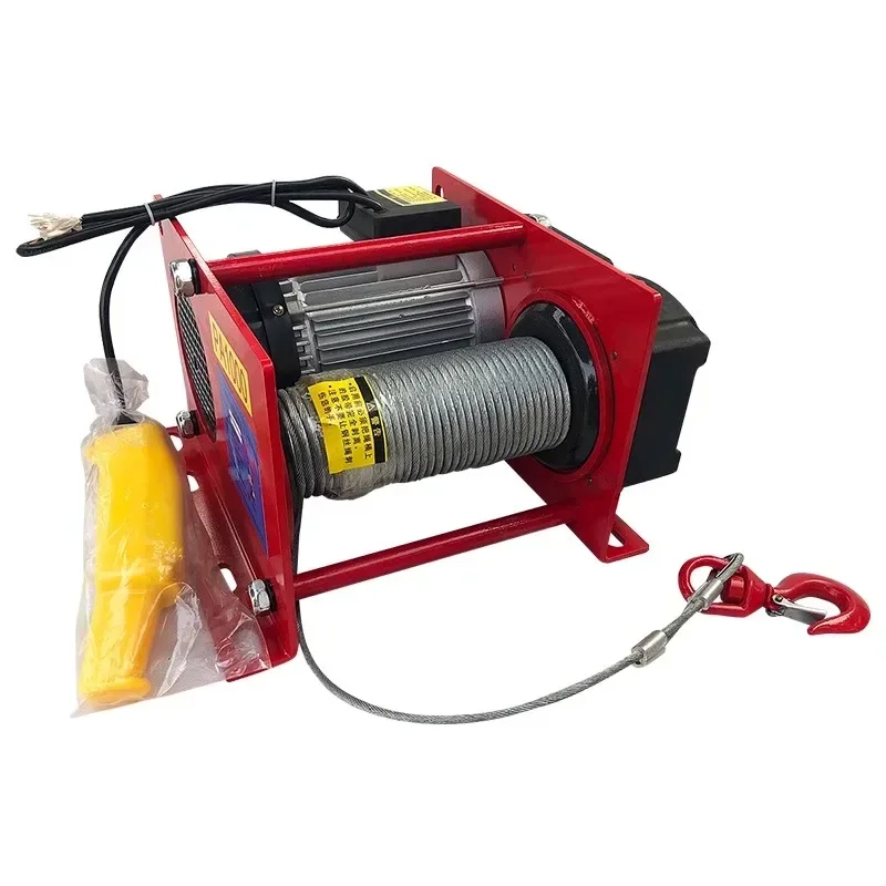 

New LargeHousehold Hoist Micro-electric Hoist 1 Ton Small Traction Remote Control Crane