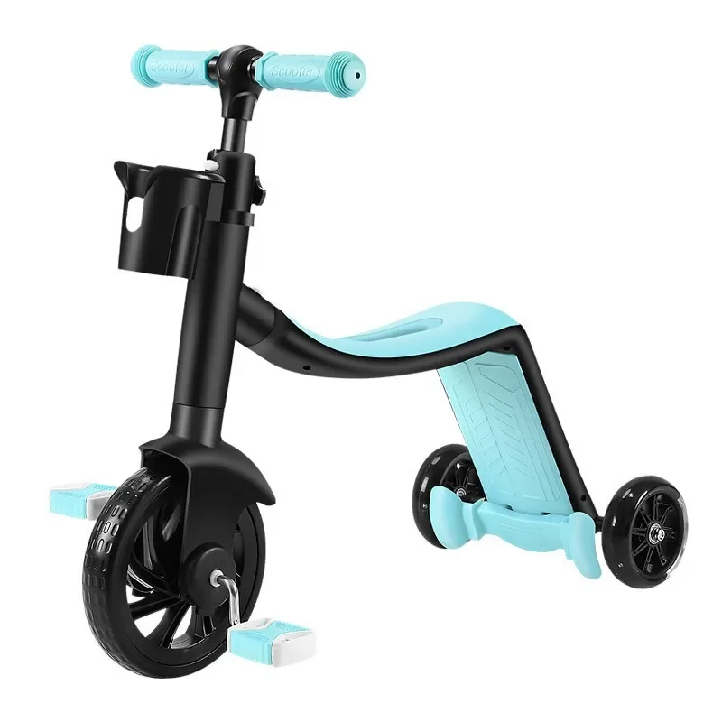 3 In 1 Kinderscooter Opvouwbare Mannelijke En Vrouwelijke Baby Driewieler Balans Auto Multifunctionele Fiets Voor 2-6 Jaar Oud