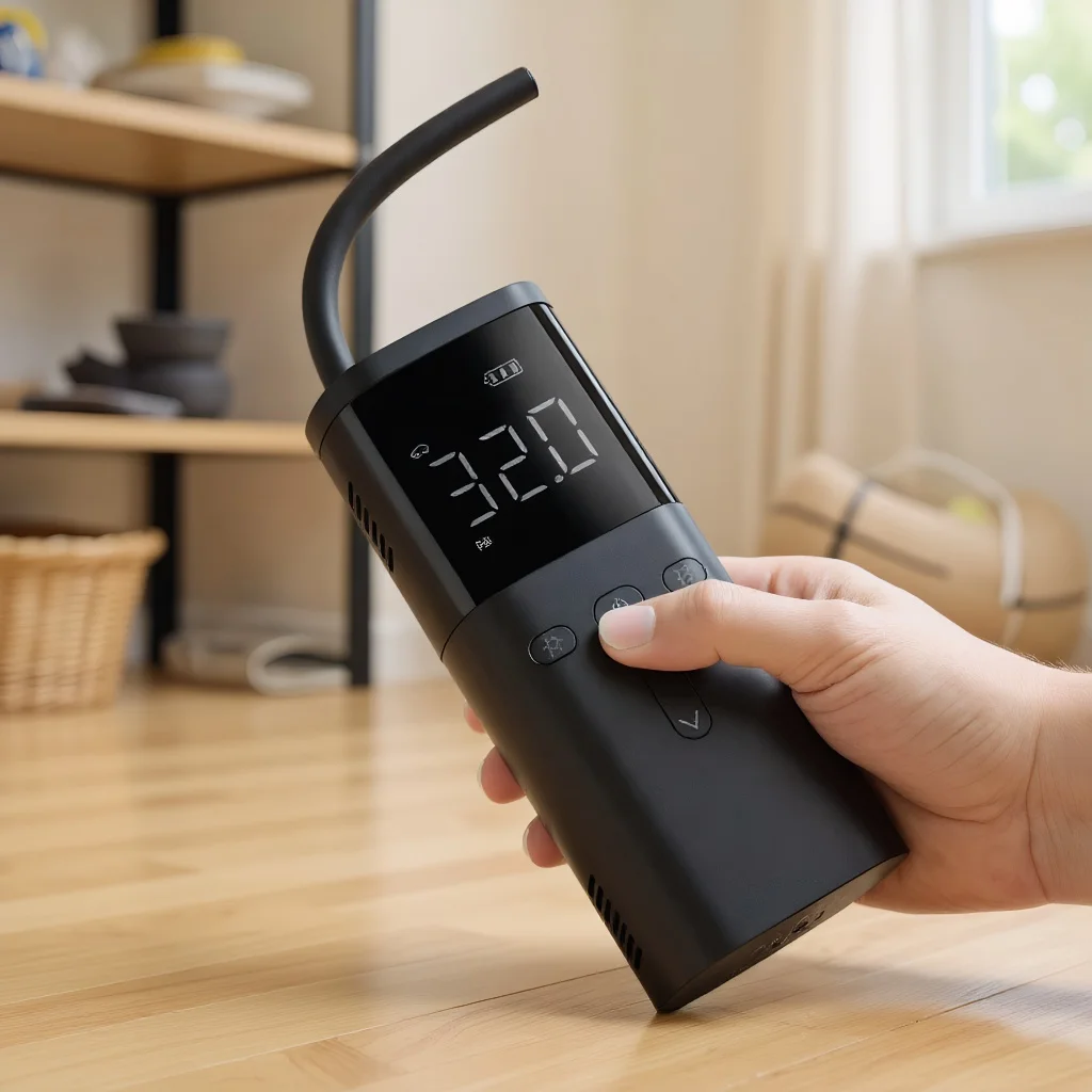 

Cordless Car Air Compressor Pump - Digital Display for Motorcycle & E-Bike