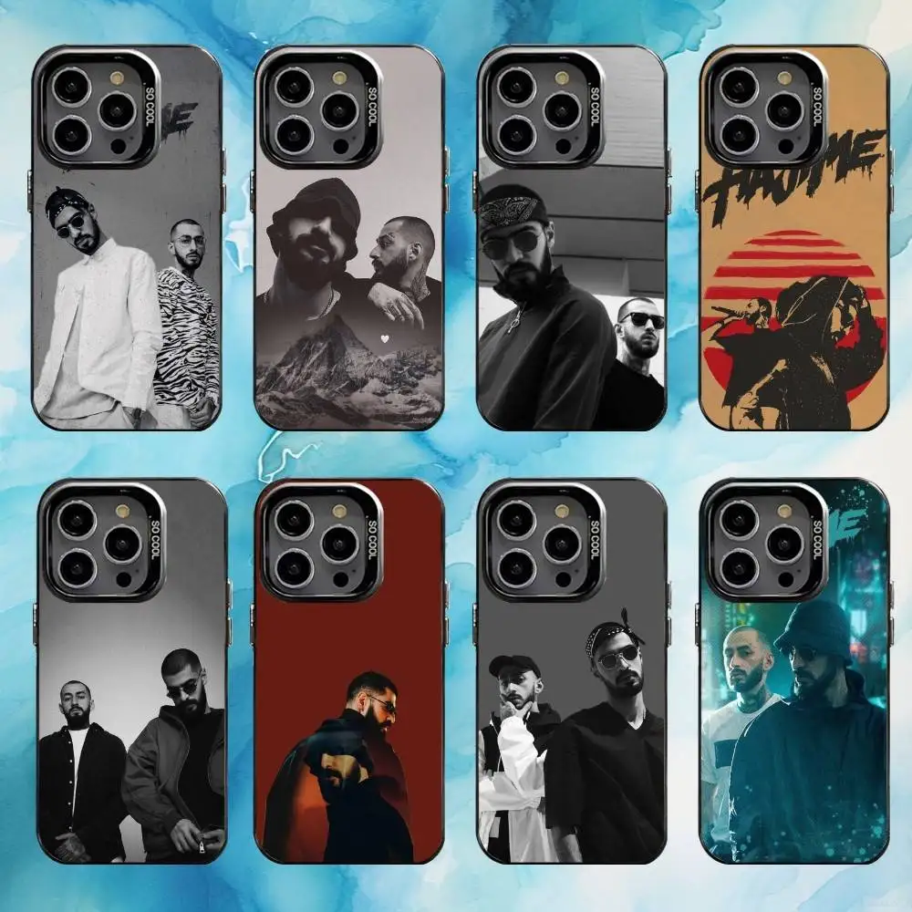 

Singer Miyagi & Andy Panda Phone Case For iPhone17,16,15,14,13,12,11 Plus,Pro Max Black Candy silver phone case