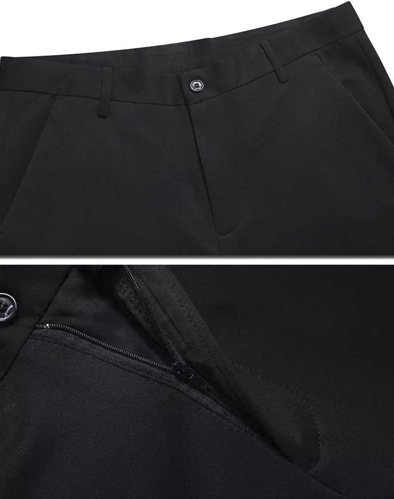 Frühling Herbst männer Casual Business Anzug Hosen Sport Stretch Anzug Hosen Männliche Hosen Große Größe Lose Gerade Kleid Hosen – Detail 2