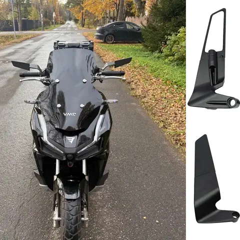 Motorcycle Side View Mirror For Kawasaki Z1000 Z900 Z800 Z750 Z650 Z400 Z300 Z250 Z125 Rearview Mirrors Kits Rotate Adjustable