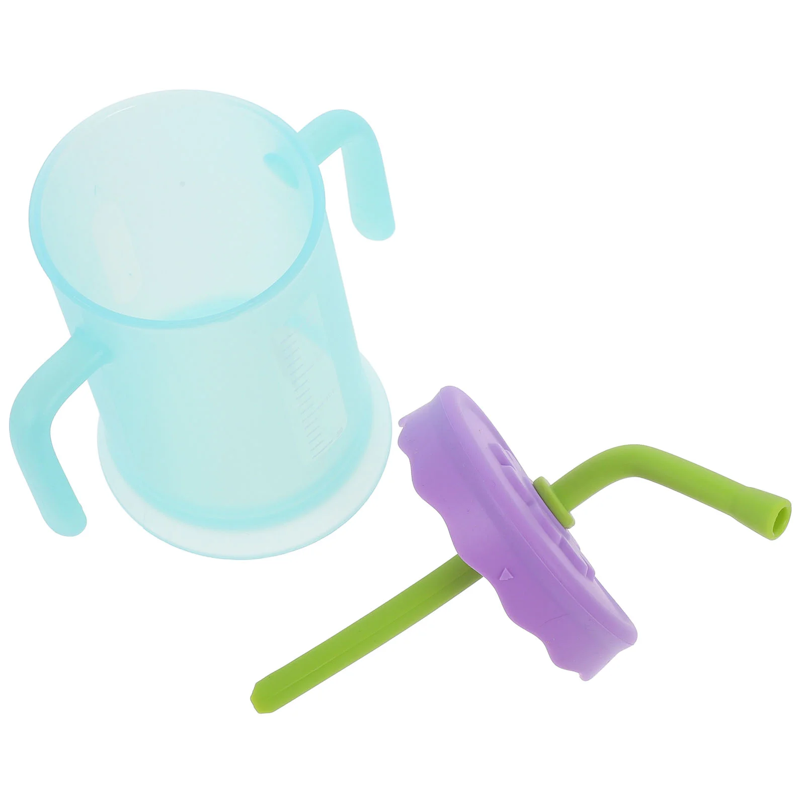 Learn to Drink Water Cup Children Cups with Lids Spill Proof Toddler Training Unbreakable Mugs Baby Straw Portable