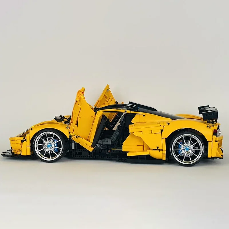 도시 자동차 모델 Moc 빌딩 블록 F5 챔피언 속도 자동차 모델 기술 벽돌 DIY 조립 건설 휴일 선물 완구