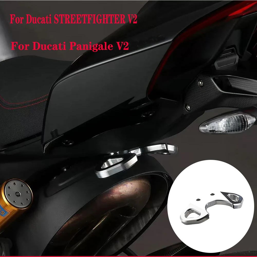 

For Ducati STREETFIGHTER V2 & Panigale V2 Rear Pedal Trailer Mount Motorcycle Tie Down Bracket Hooks Strap Hooks Traction