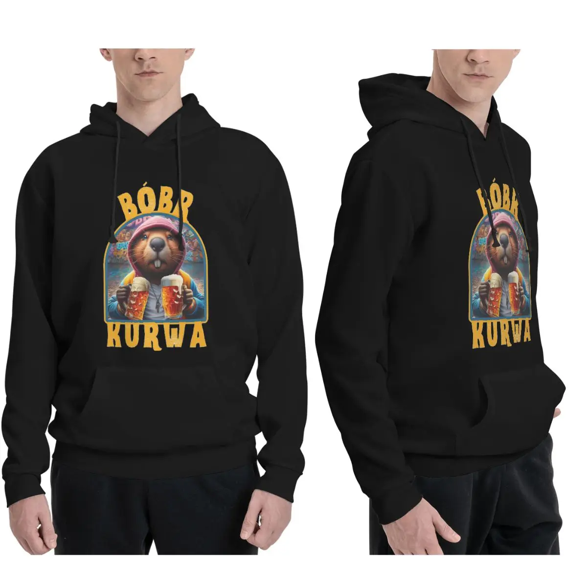 

Толстовки с капюшоном Bober Bbr Beaver для мужчин и женщин, повседневные пуловеры, модная одежда с длинными рукавами, осень-зима