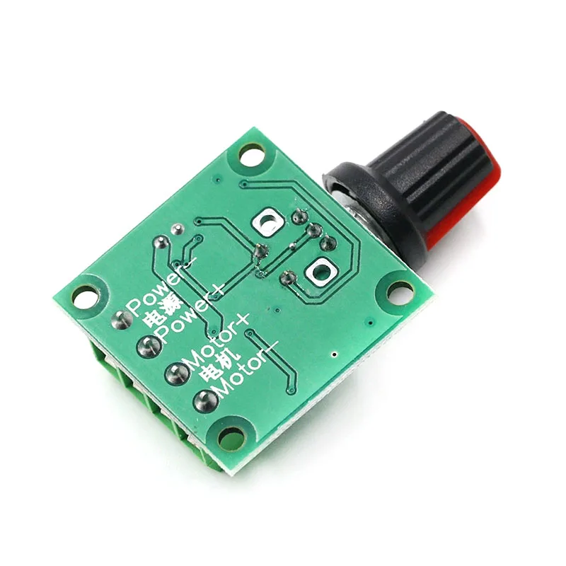 1803BK PWM Motor Speed Controller 1.8V-12V 2A DC Motor Speed Regulator Adjustable Drive Module with Potentiometer On/Off Switch