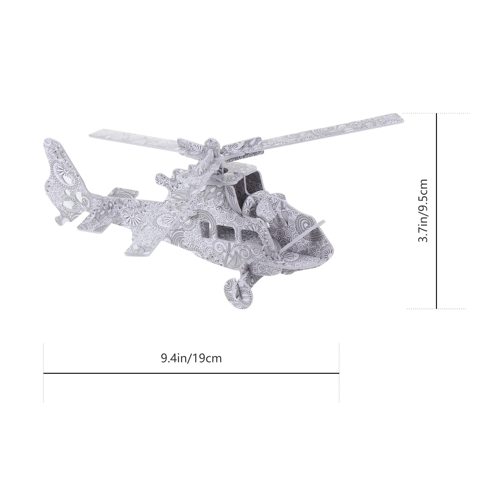 Juego de pintura de rompecabezas DIY de avión 3D, 4 Uds., incluye 12 bolígrafos para niños, arte creativo, artesanía, regalo educativo, rompecabezas 3D