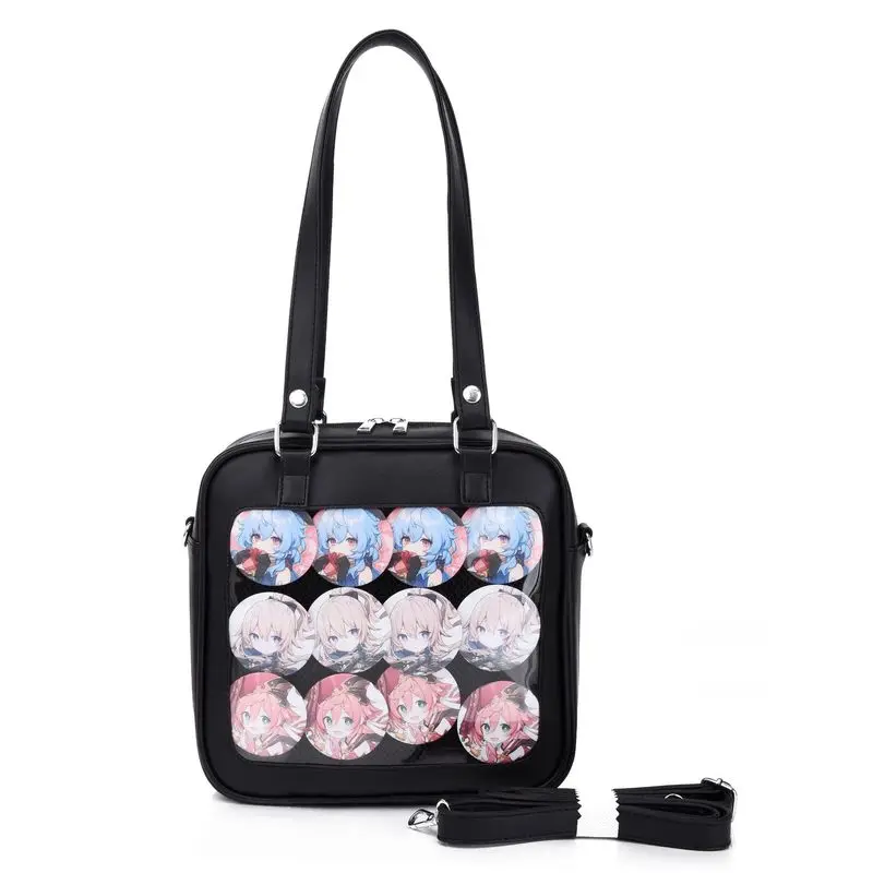 

New 3way Ita Bag,Japanese-Style Jk Bag, Women Single-Shoulder Bag, Pu Crossbody Bag, Anime Peripheral Transparent Itabag