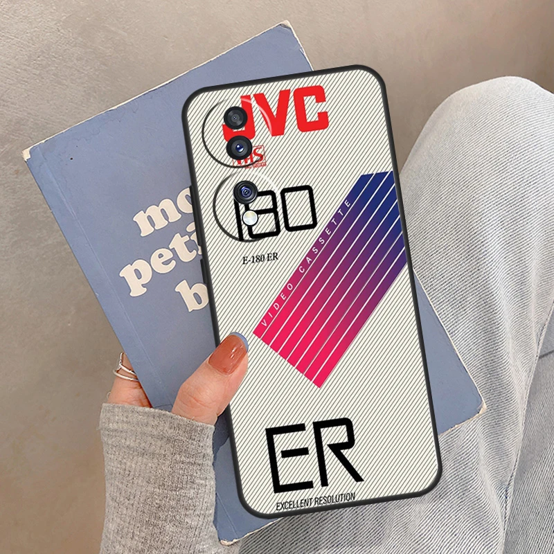 حافظة شريطية ريترو VHS لهاتف Honor Magic 7 Pro 5 6 Lite Cover For Honor 400 200 90 70 50 X9 X8a X8b X9a X9b X9c