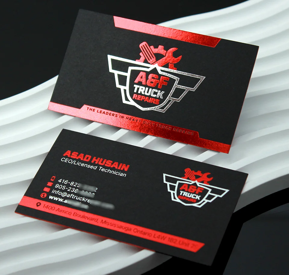 Custom High End Full Color Edge /black size Printing Thick Business Cards  Custom Full Color Edge business card