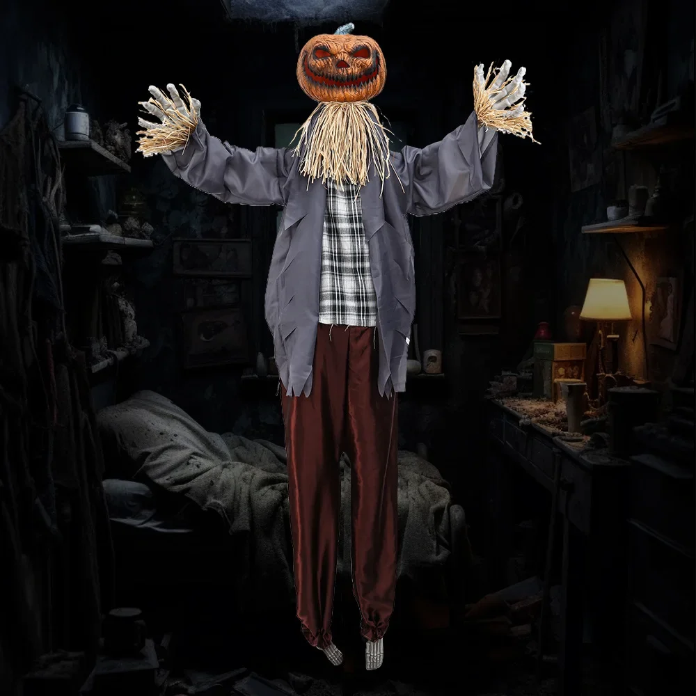 Halloween Horror Props European Pumpkin Standing Ghost Orgy Party Props Secret Room Atmosphere Ornament