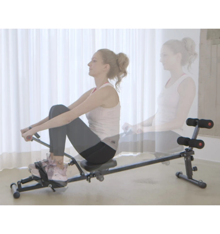 Hydraulic Cylinders Resistance Adjustable Computer Display Gym Aerobic Kendox RowShaper Rowing Machine Rovers With Back Support