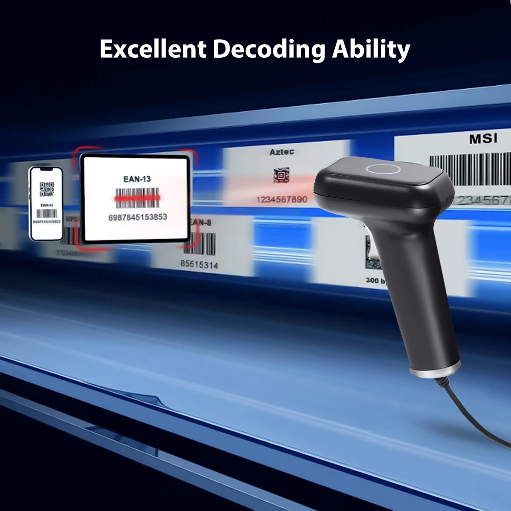 

Сверхбыстрый HS26 Pro 2D-подставка для громкой связи, сканер штрих-кода USB RS232 для POS-розничной торговли QR 1D PDF417, считыватель громкой связи