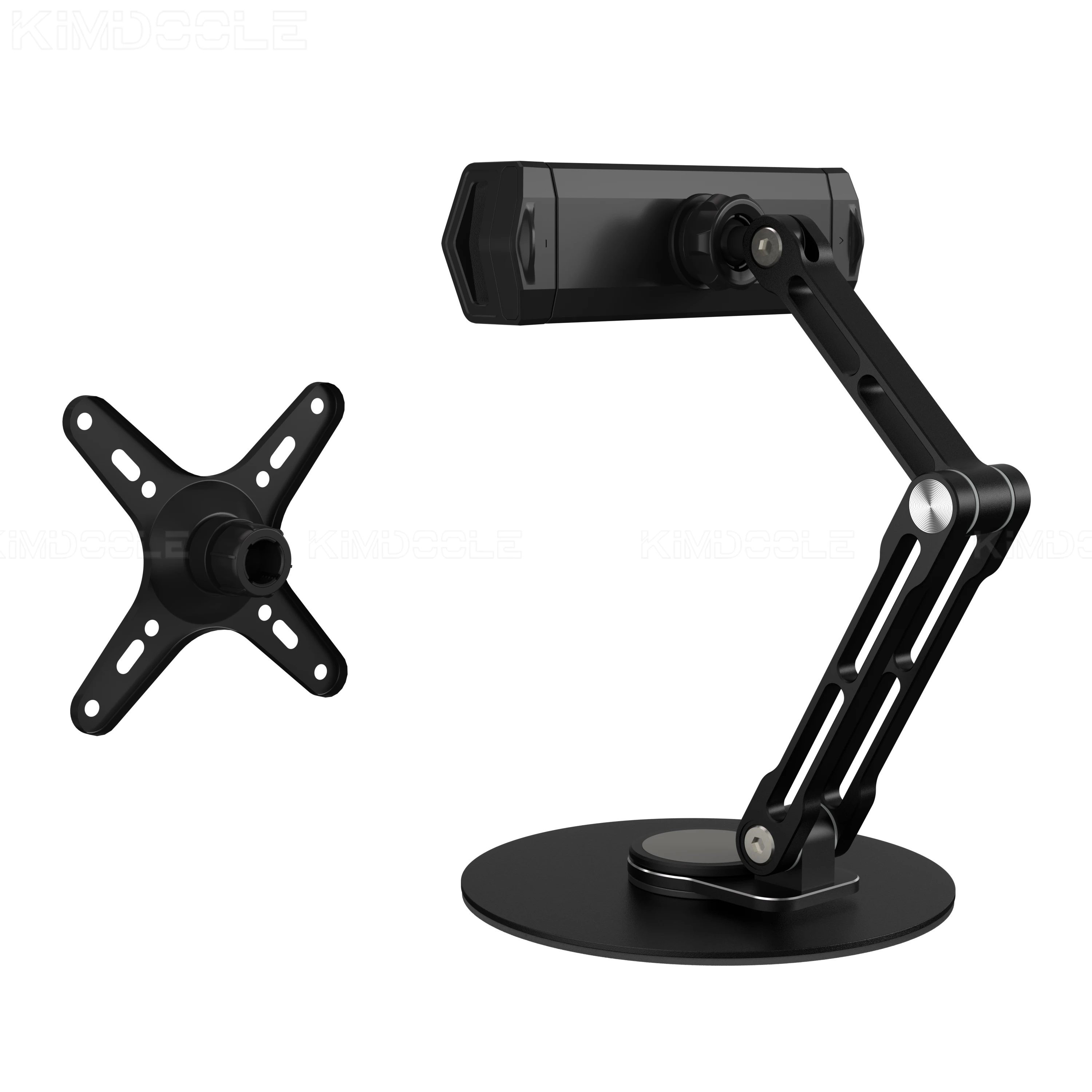 Monitor faltbarer Arm, tragbarer Monitor-Pad-Ständer mit 360-Grad-Drehung, Tablet-Unterstützung, Displays, Gelenkarm, Monitor-Zubehör – Detail 7