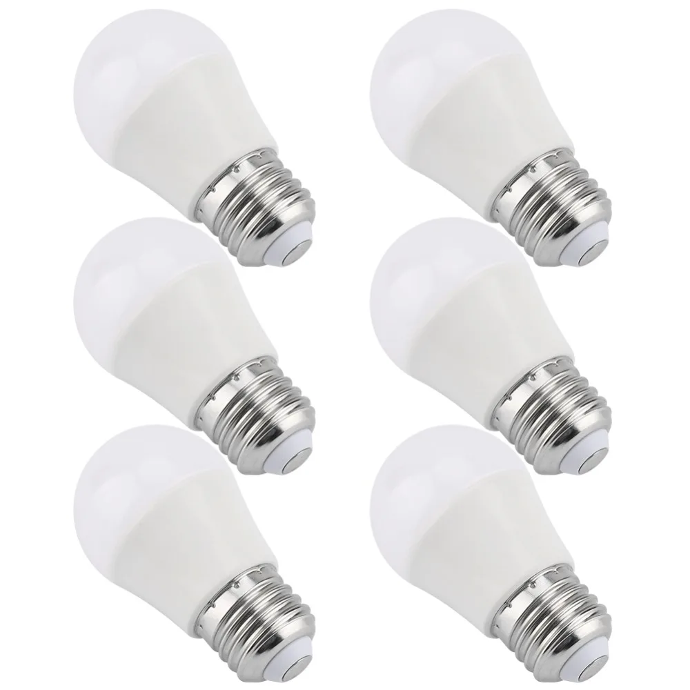 

6 Pack Energy Saving E26 G45 LED Light Bulbs AC 85-265V 350LM LED Bulbs Warm White 3000K CRI 80+ Mini LED Bulbs Bedroom