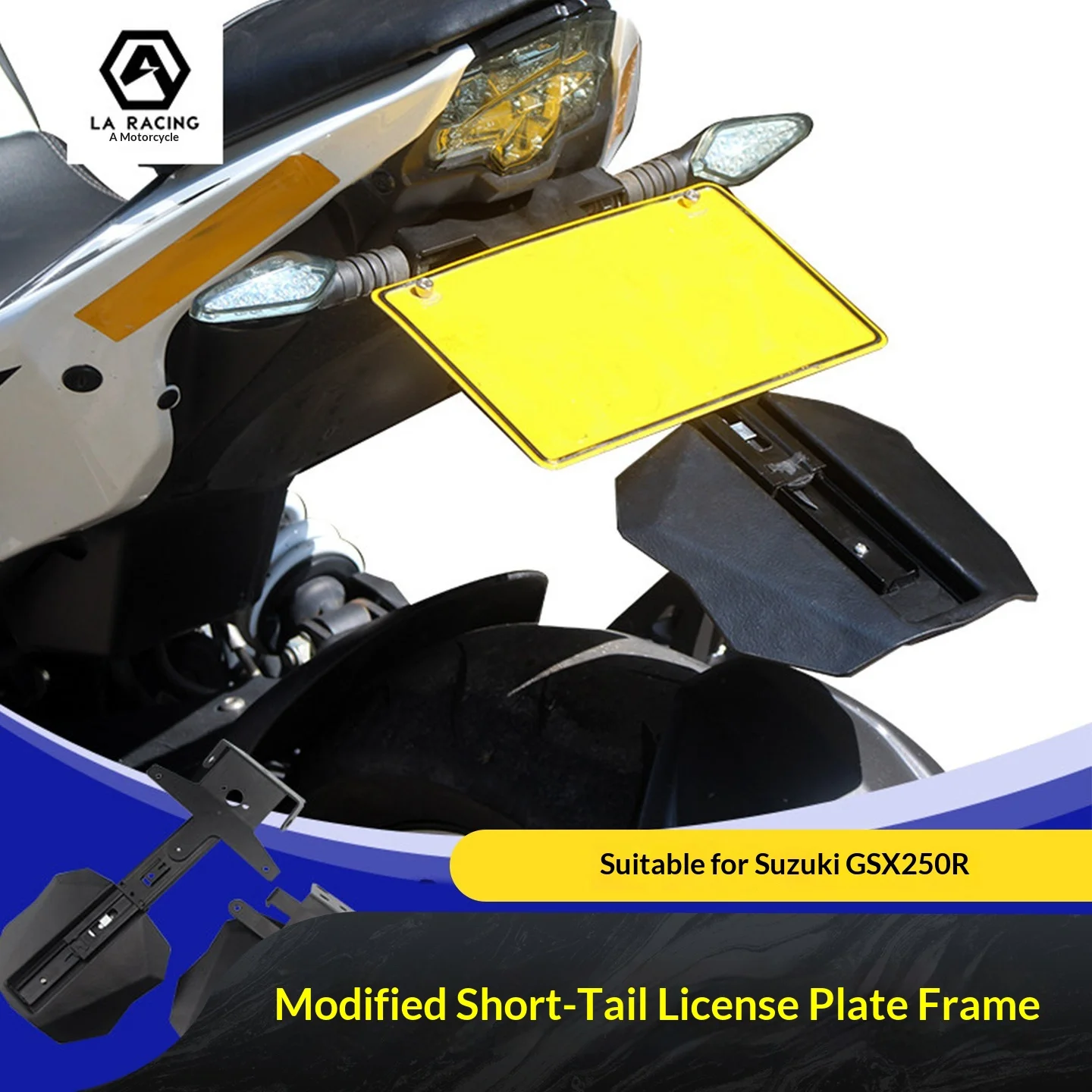 【Premium】For Suzuki GSX250R modification dedicated license plate holders, short tail license plate frames, license plate frames,