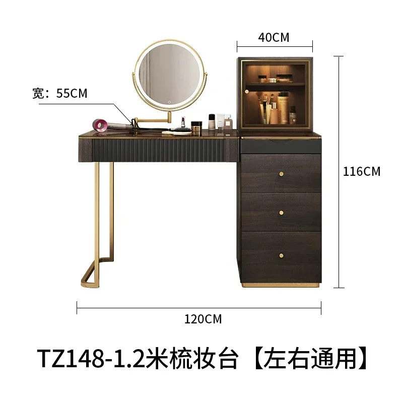 Gabinete minimalista moderno del almacenamiento de la mesa del maquillaje del dormitorio de Ins integrado