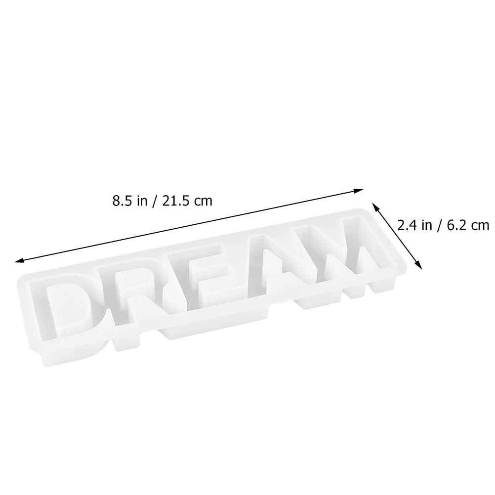 

Alphabet Silicone Mold Letter Craft DIY White Decor Jewelry Accessories Maker Transparency Portable Kids Teens Gifts Family H