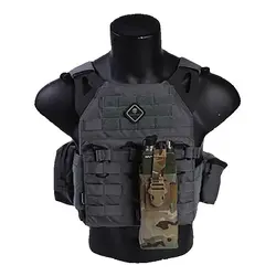 Emersongear Tactical PRC 148 152 Radio Pouch For RRV VEST Universal Walkie Talkie Bag Mag Panel Molle Hunting EM8336