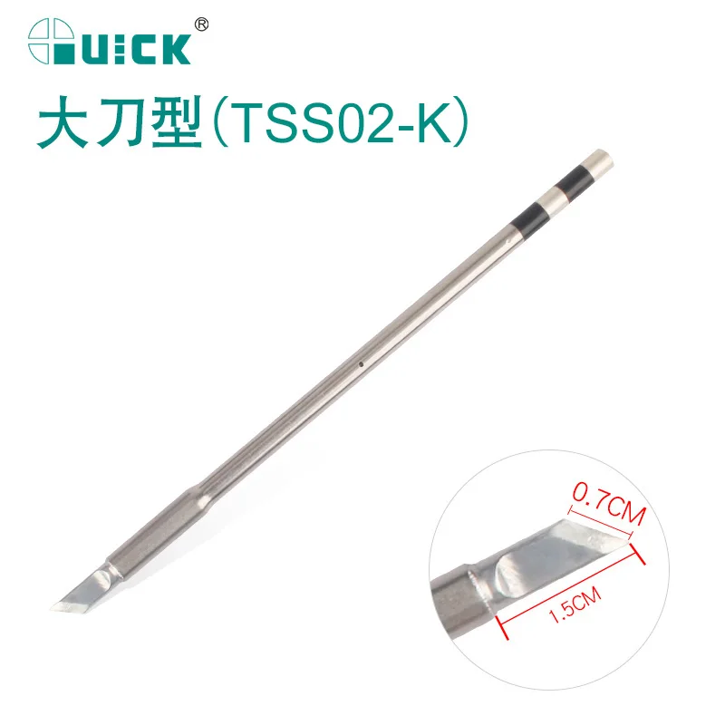 Original QUICK TS1200A Bleifreie Lötspitze Schweißstift-Werkzeug TSS02-SK TSS02-I TSS02-1C TSS02-J TSS02-KK Lötspitze – Detail 11