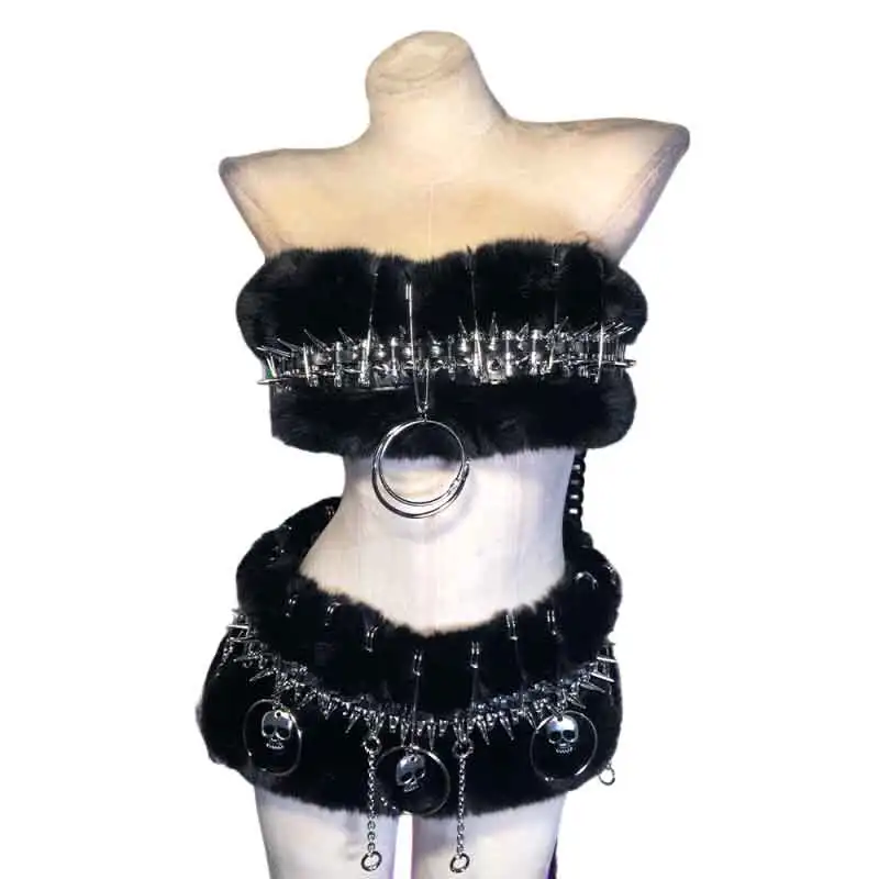Harajuku Glitch Core Tiener 90s Kawaii Grunge E-Girls Handgemaakte Goth Gothic Rok Y2K Kunstbont TOPS Punk Rock Bezette DIY Emo Eco