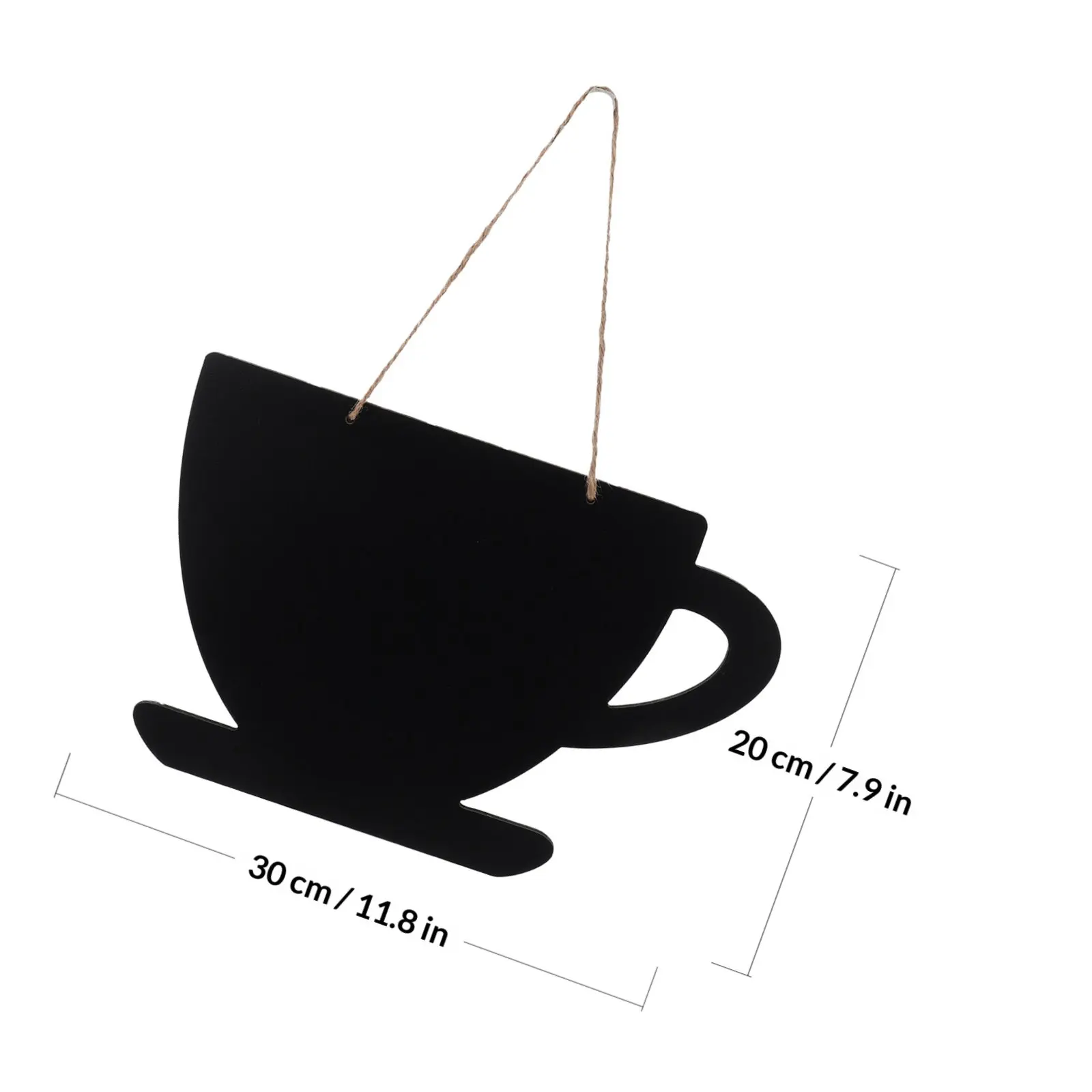 1Pcs Hanging Chalkboard Message Board Wooden Blackboard for Coffee Shop Restaurant Decorative Notification Sign Easy Clean