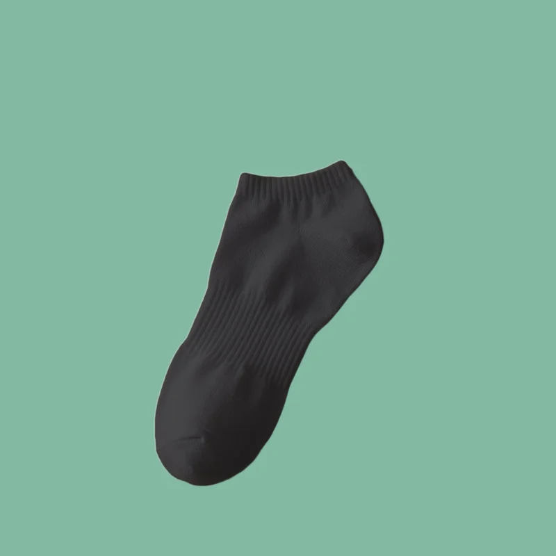 Calcetines deportivos de algodón puro para hombre, medias de tubo medio absorbentes del sudor, 5/10 pares