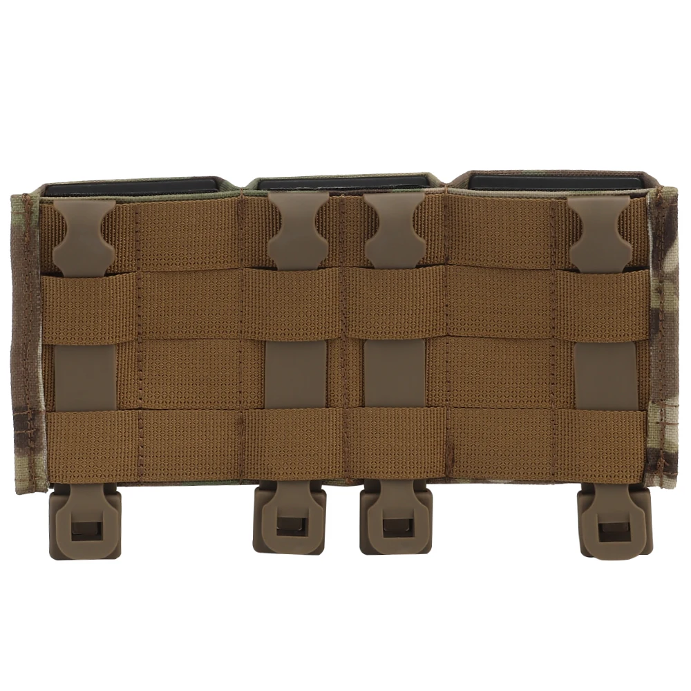 Tactical Triple Medium FAST 5.56 M4 AR15 Magazine Pouch with Kydex Clip Strap Hunting Airsoft Plate Carrier Accessories
