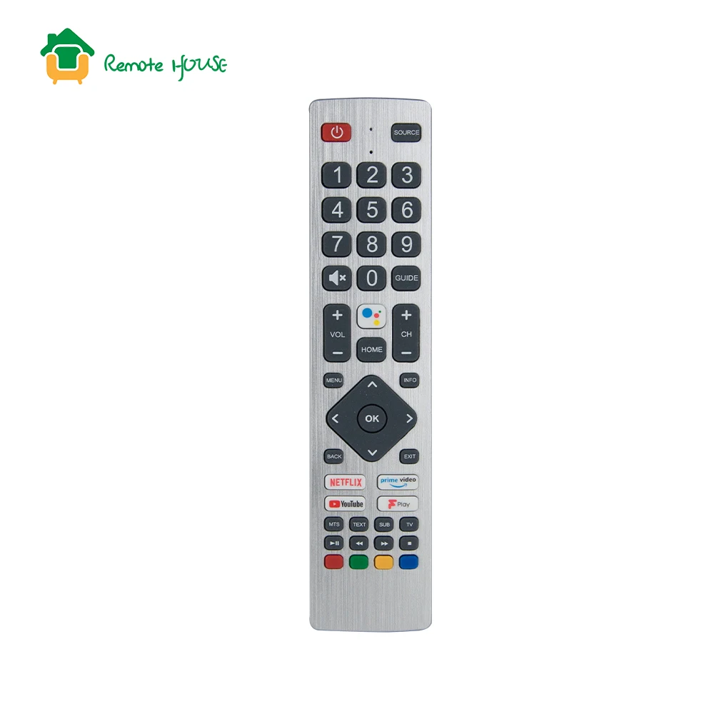 Voice TV Remote Control For Sharp AQUOS SHW/RMC/0134 Netflix Prime YouTube F-Play Smart TV with Voice Funtion